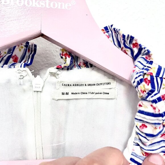 Laura Ashley by Urban Outfitters Maisy Mock Neck Mini Dress Size M - Picture 3 of 7